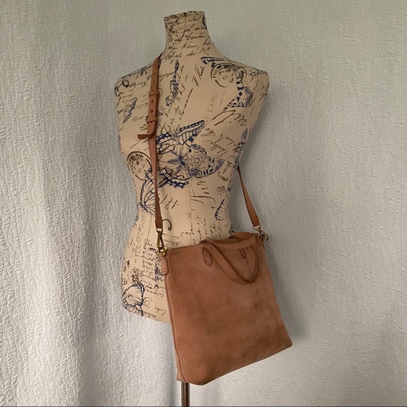 Madewell Suede mini Transport Tote Blush - Picture 3 of 10